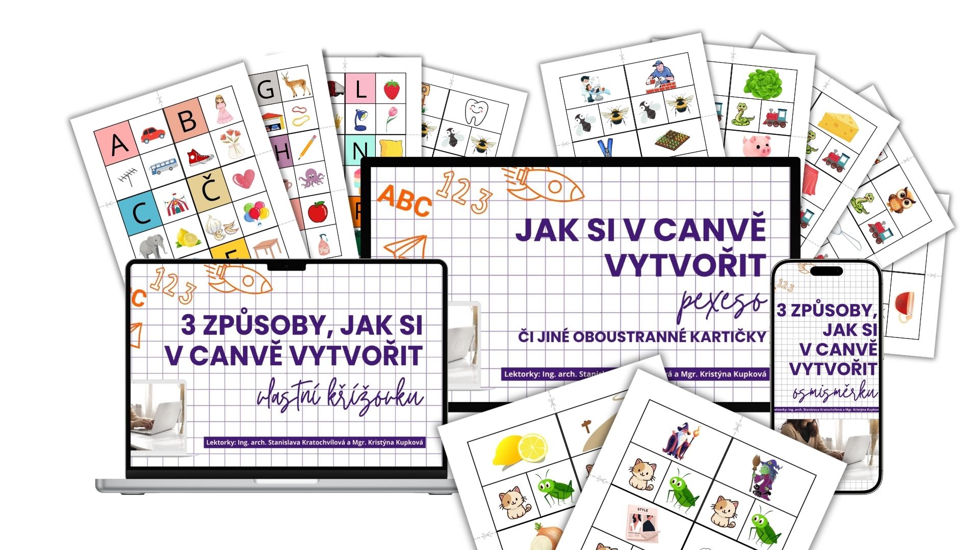 Jak si v Canvě vytvořit pexeso, program učení s Canvou na pohodu