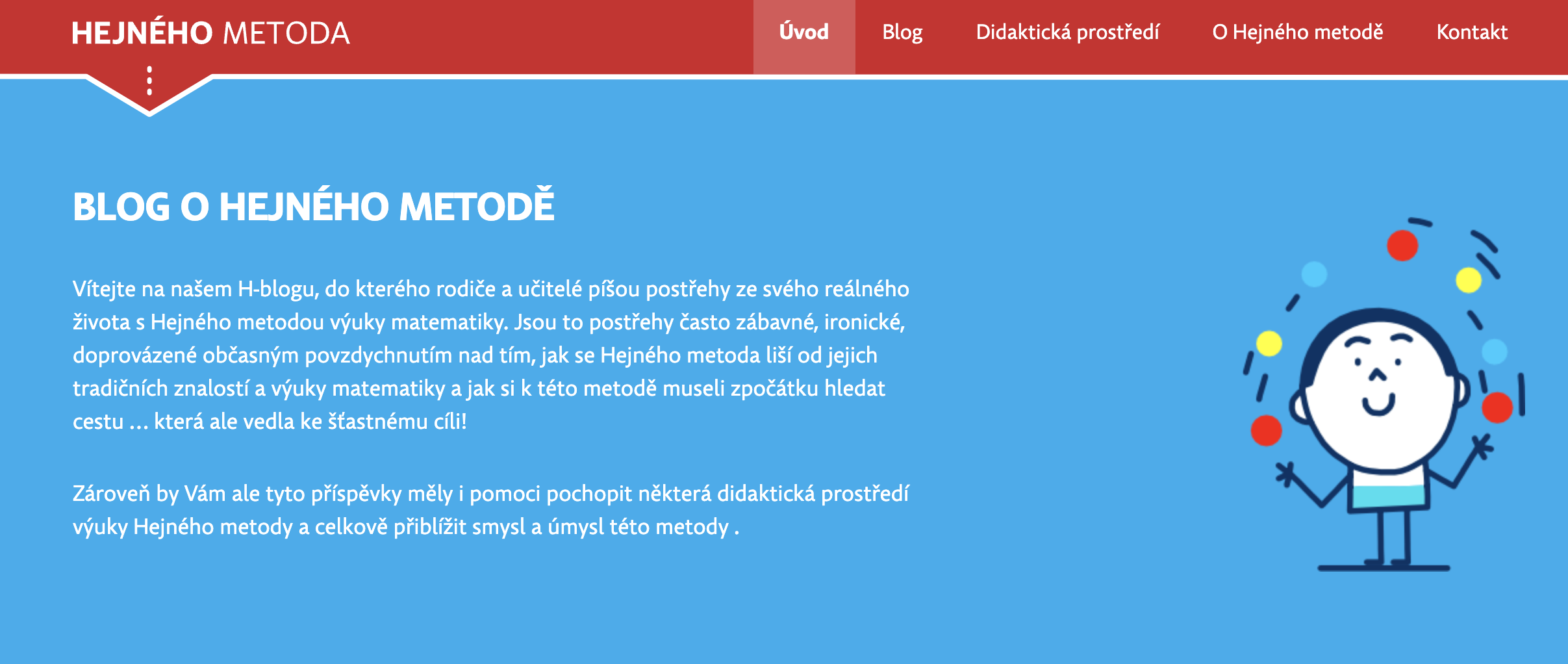 Ing. arch. Stáňa Kratochvílová na blogu matematiky dle metody prof. Hejného