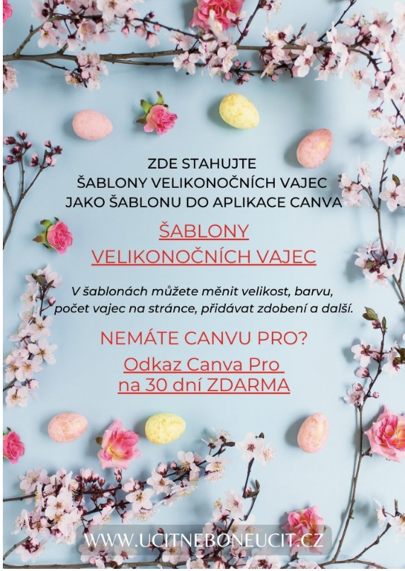 Velikonoční tvořivý kalendář