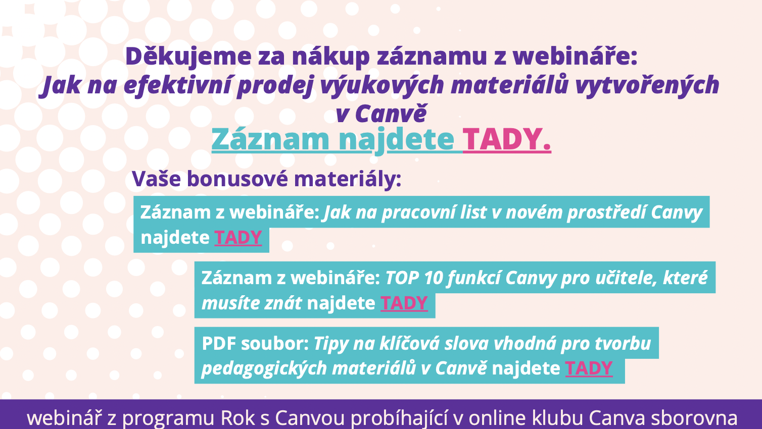 Webinář pro pedagogy Jak na efektivní prodej pracovních listů 