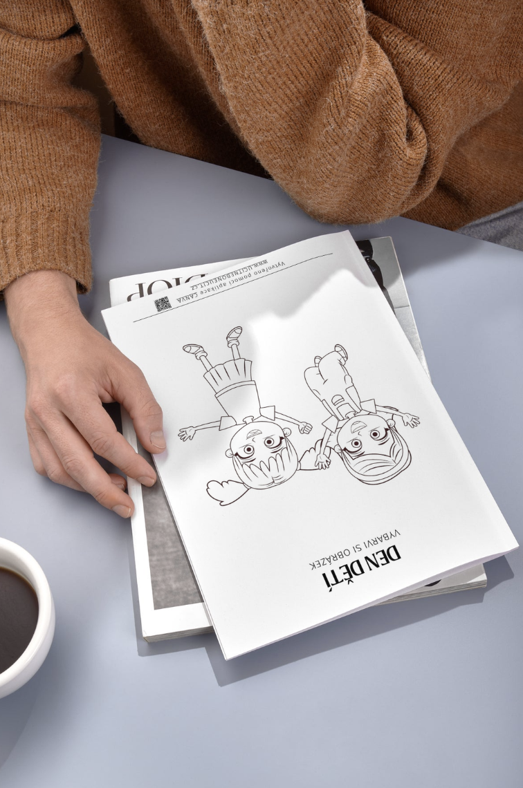 Den dětí pracovní listy zdarma – omalovánka pro děti ke stažení a tisku