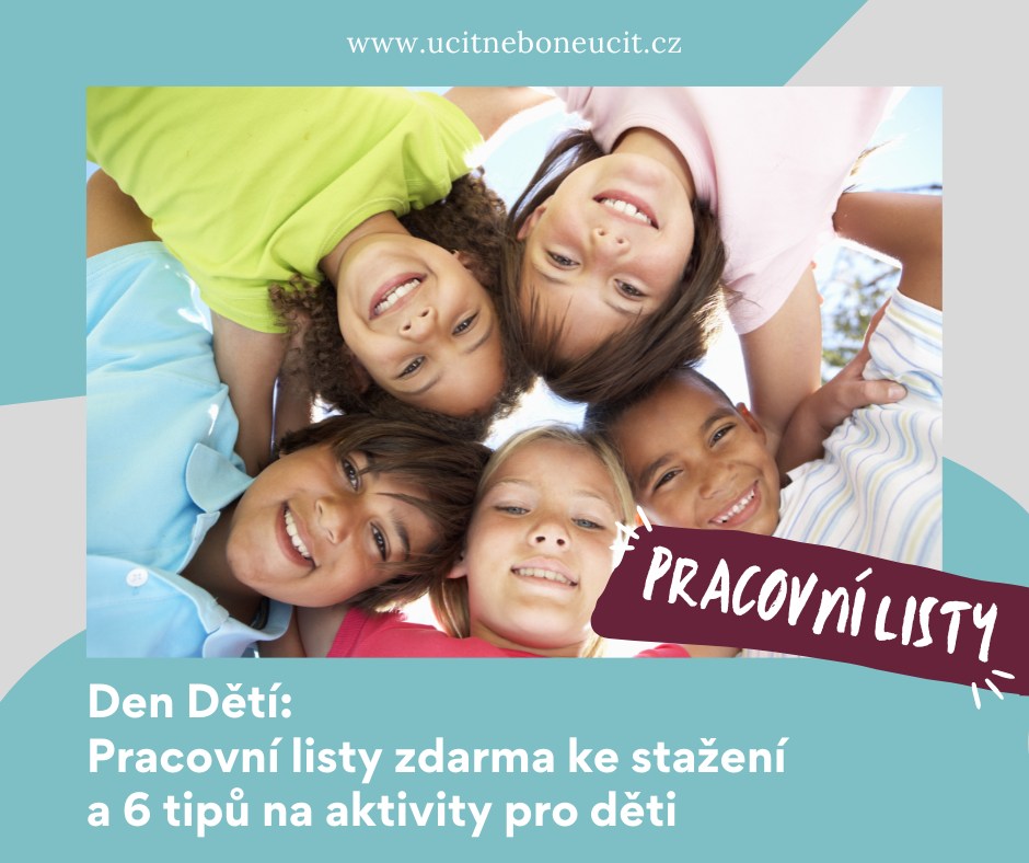 Den dětí: Pracovní listy zdarma ke stažení a 6 tipů na aktivity pro děti