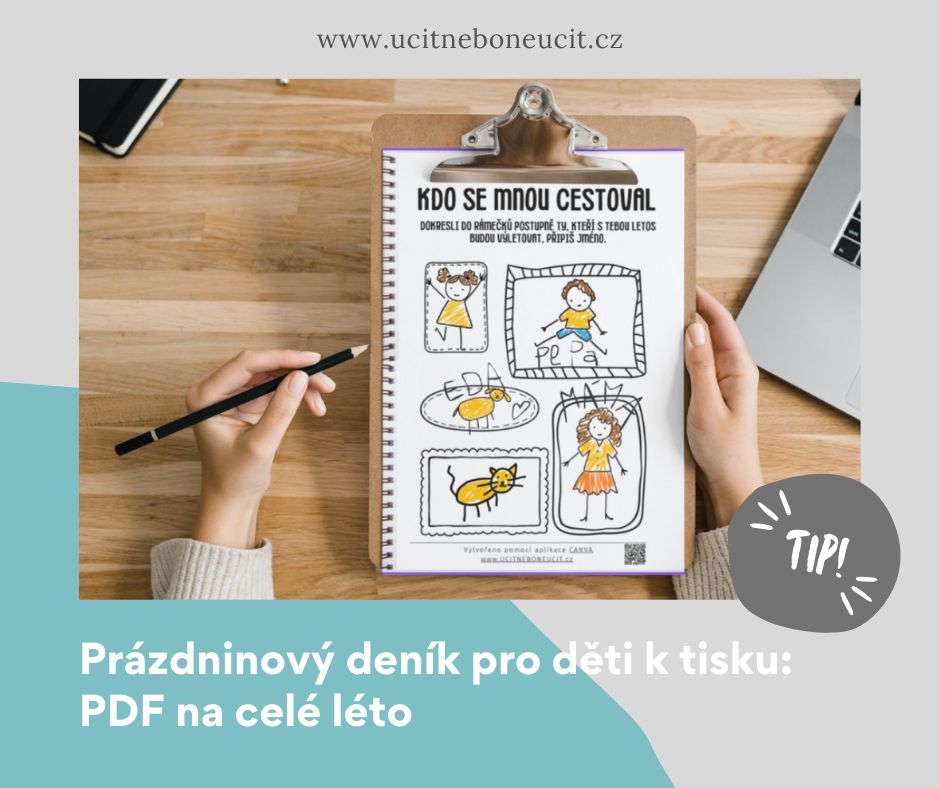 Prázdninový deník pro děti k tisku: PDF na celé léto